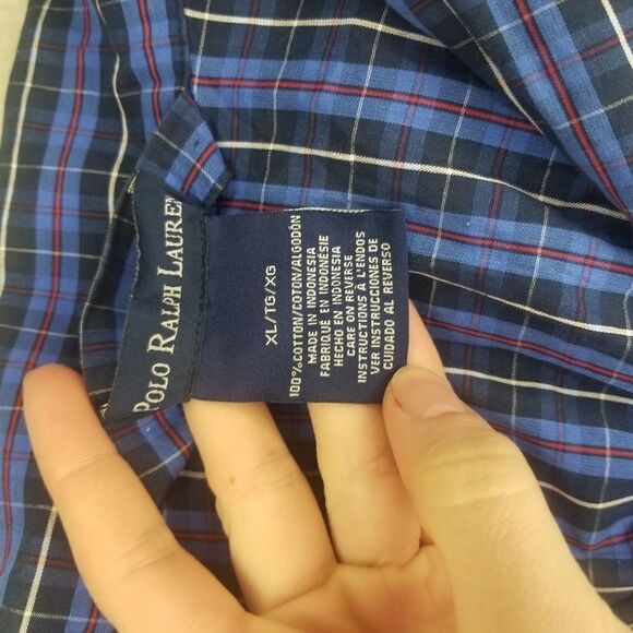 Polo Ralph Lauren men's XL button up pajama shirt - Picture 3 of 6